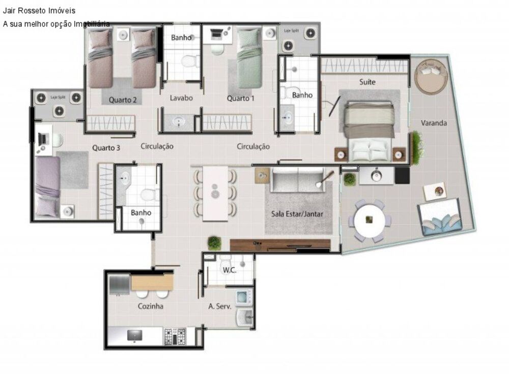 Apartamento, 4 quartos, 112 m² - Foto 2