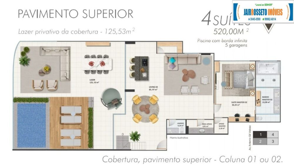 Cobertura, 4 quartos, 515 m² - Foto 2