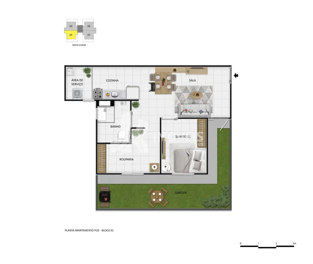 Apartamento, 3 quartos, 62 m² - Foto 12