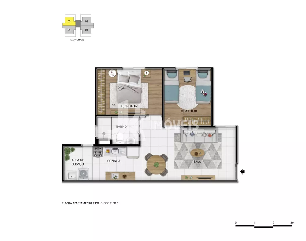 Apartamento, 2 quartos, 50 m² - Foto 6