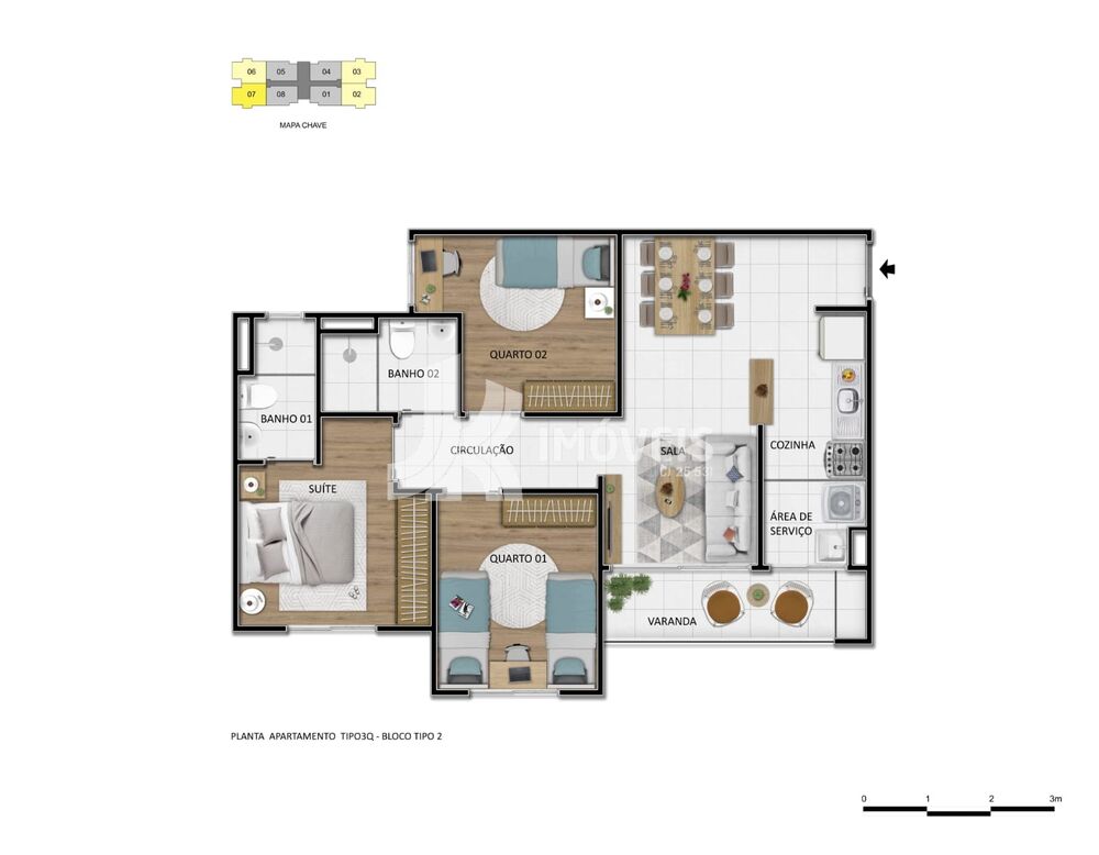 Apartamento, 2 quartos, 50 m² - Foto 12