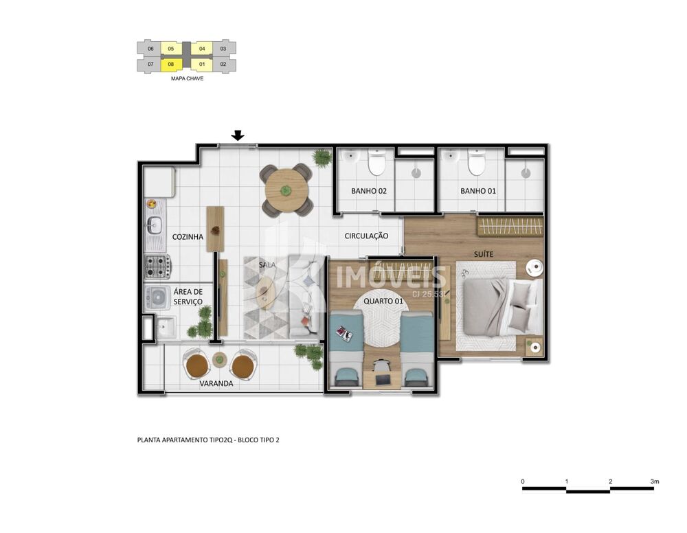Apartamento, 2 quartos, 50 m² - Foto 19