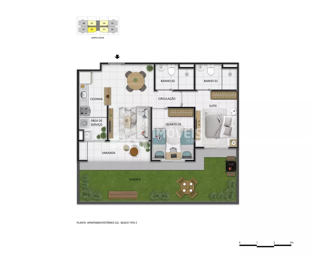 Apartamento, 2 quartos, 50 m² - Foto 1
