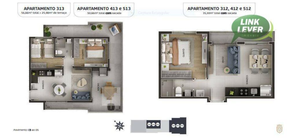 Apartamento, 1 quarto, 35 m² - Foto 3