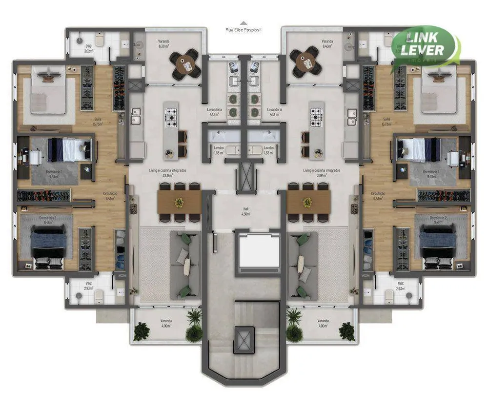 Apartamento, 3 quartos, 113 m² - Foto 2
