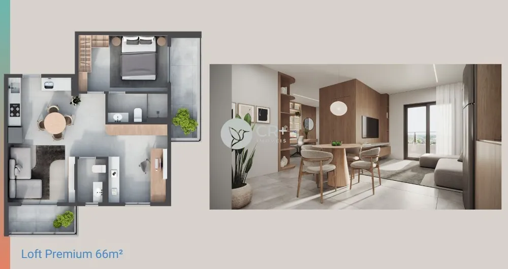 Apartamento, 1 quarto, 66 m² - Foto 2