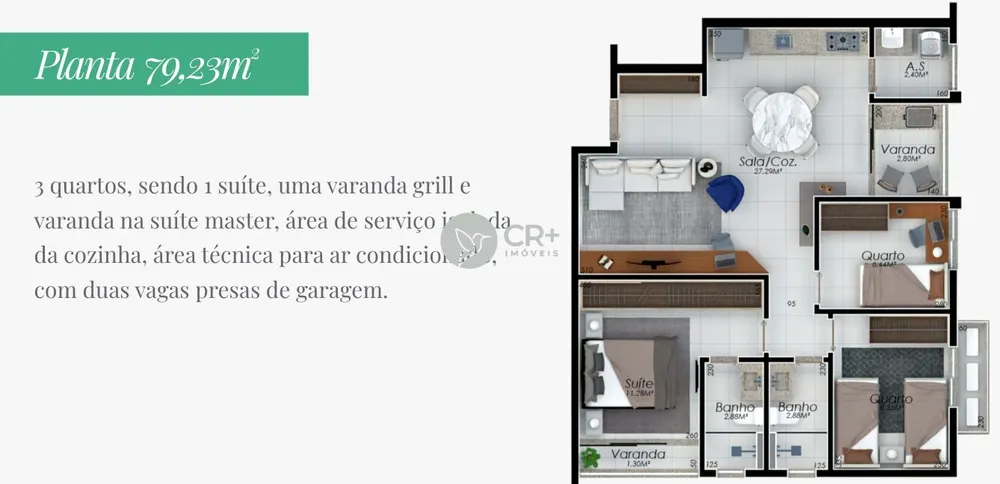 Apartamento, 3 quartos, 79 m² - Foto 10