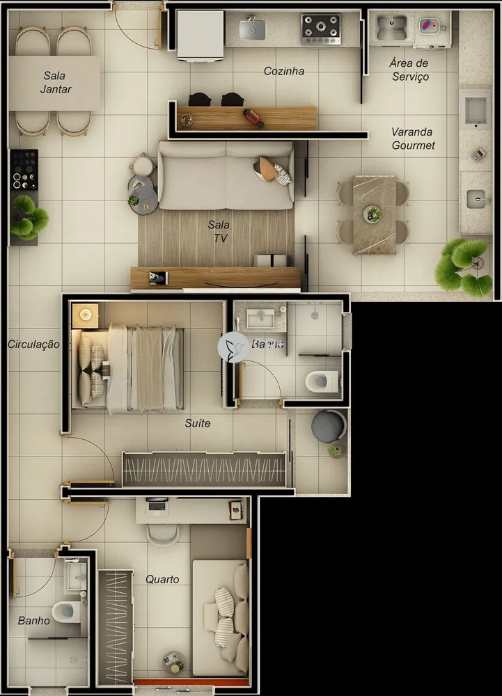 Apartamento, 3 quartos, 96 m² - Foto 7