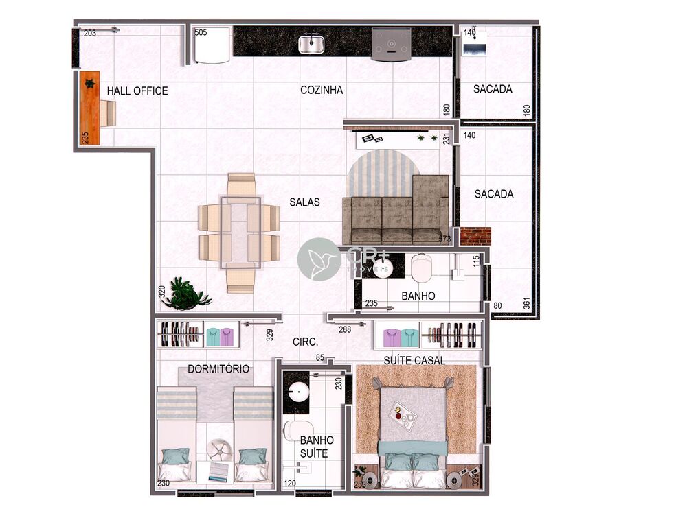 Apartamento, 2 quartos, 58 m² - Foto 3