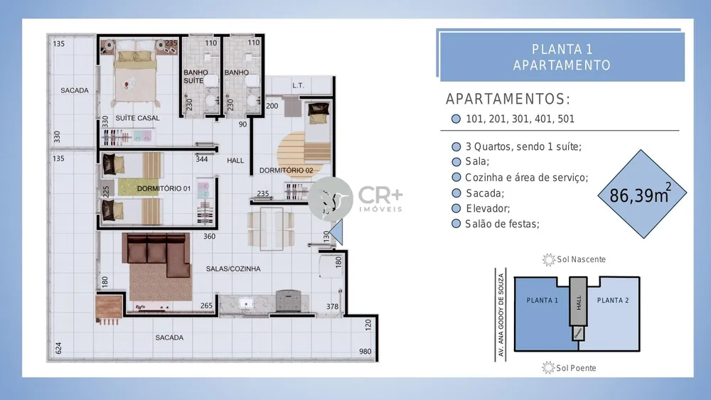 Apartamento, 3 quartos, 86 m² - Foto 12