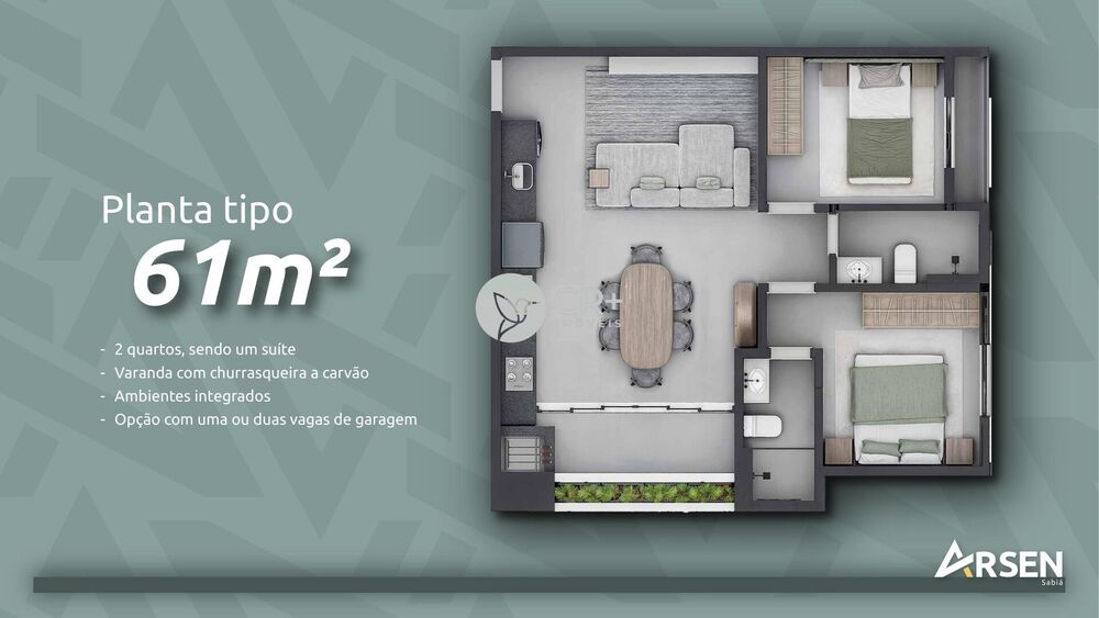 Apartamento, 2 quartos, 61 m² - Foto 5