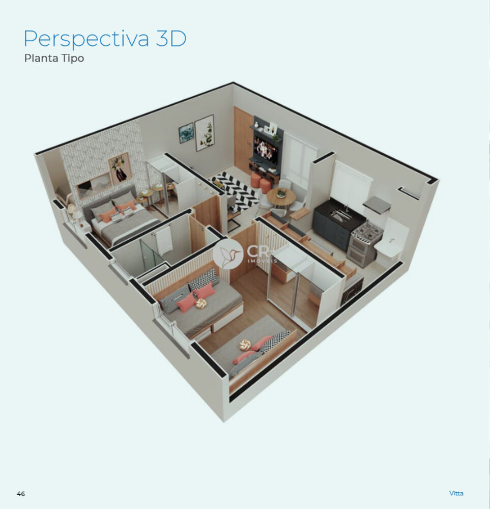 Apartamento, 2 quartos, 41 m² - Foto 3