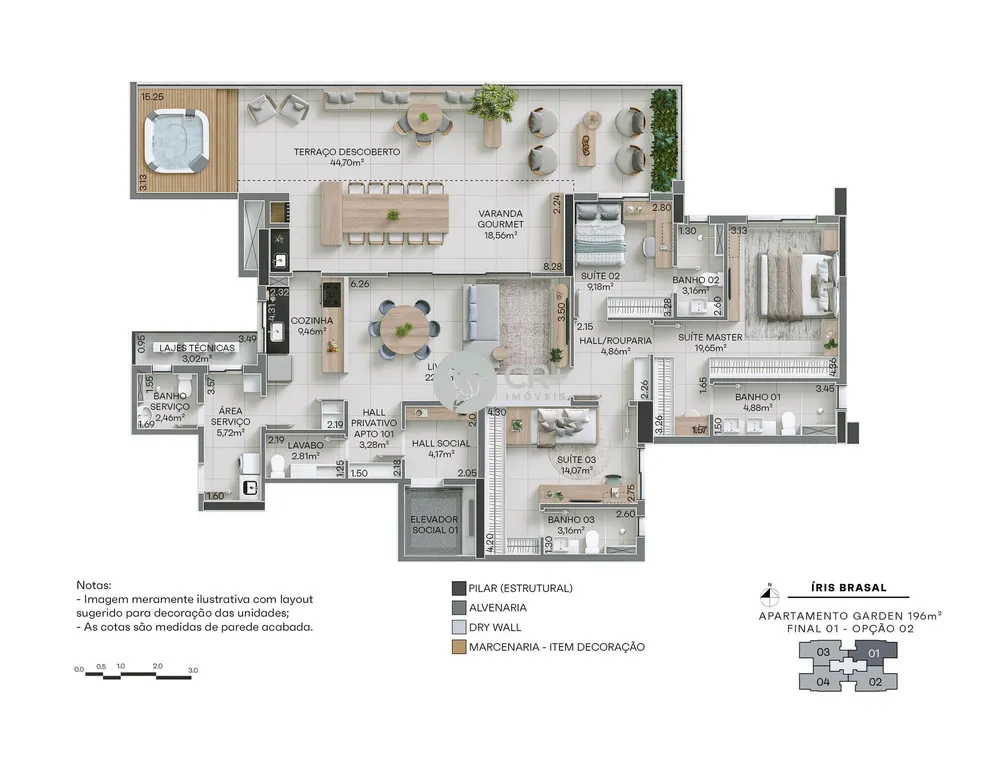 Apartamento, 3 quartos, 147 m² - Foto 11