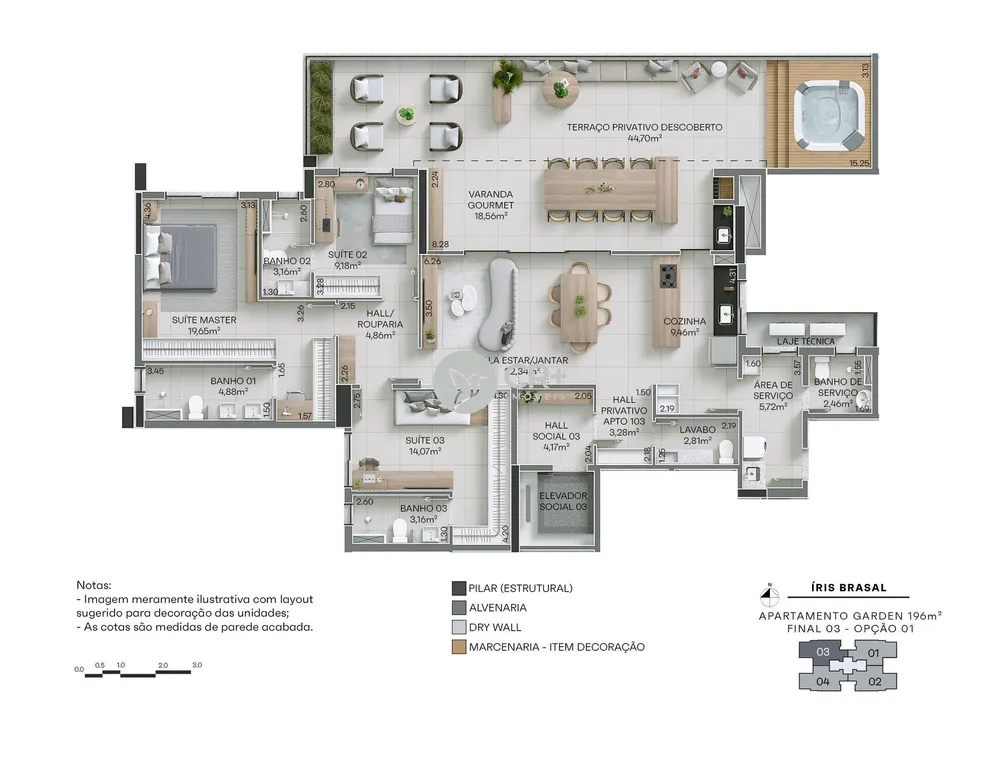 Apartamento, 3 quartos, 147 m² - Foto 10