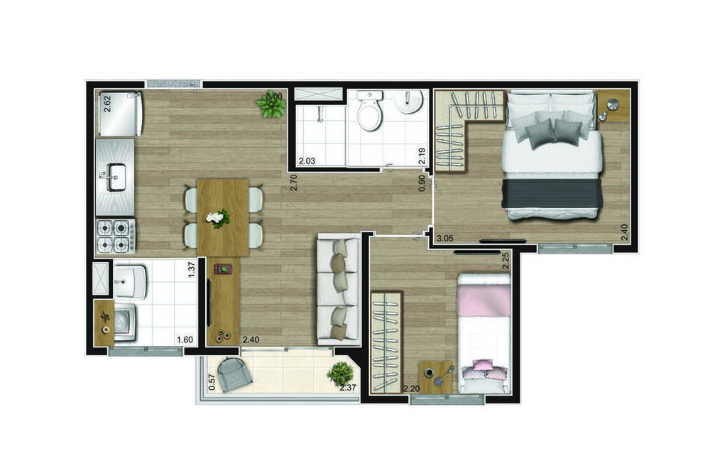 Apartamento à venda com 2 quartos, 37m² - Foto 10
