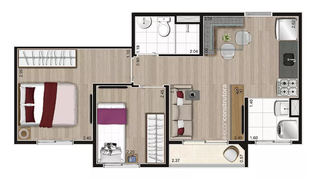 Apartamento à venda com 2 quartos, 37m² - Foto 42