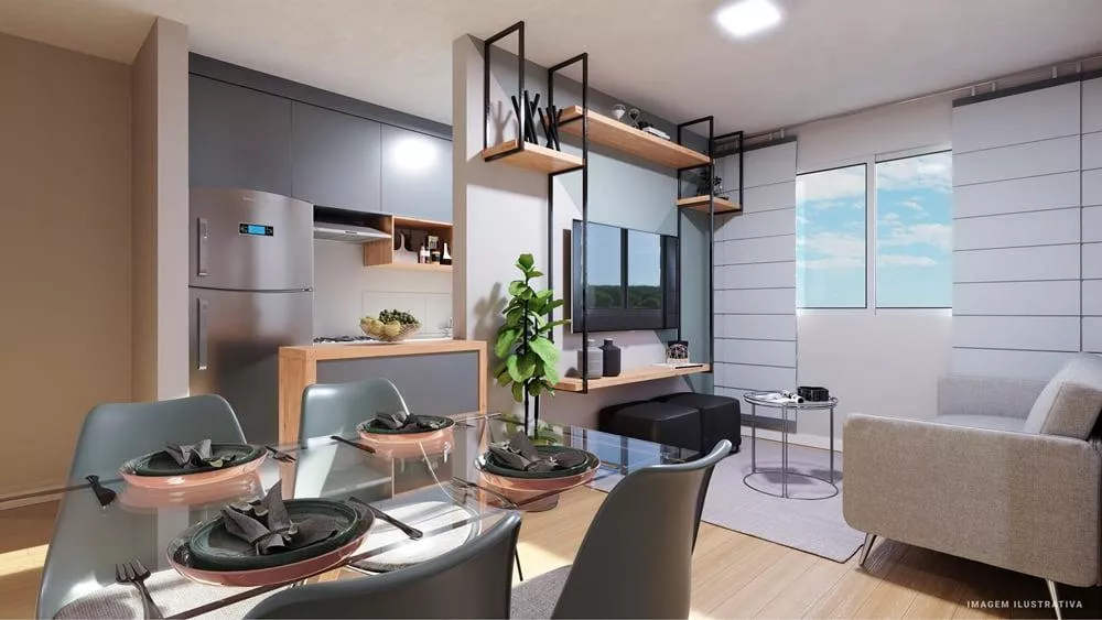 Apartamento à venda com 2 quartos, 43m² - Foto 3