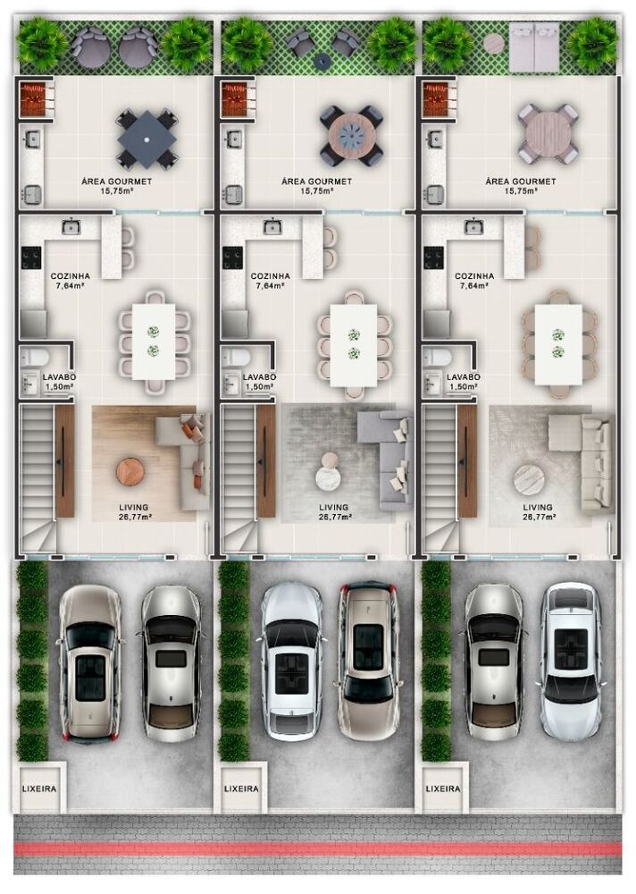Sobrado à venda com 3 quartos, 123m² - Foto 1