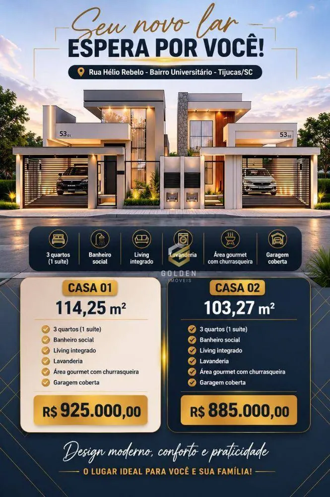 Casa, 3 quartos, 114 m² - Foto 1