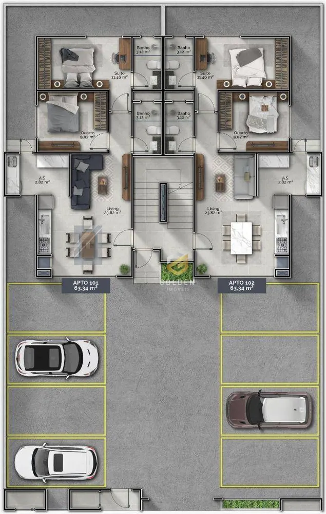 Apartamento, 2 quartos, 60 m² - Foto 7
