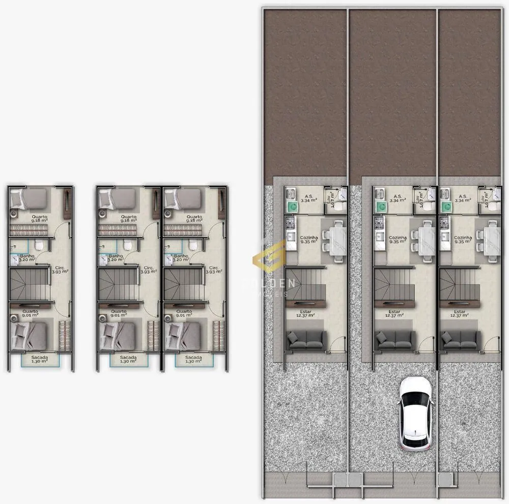 Sobrado, 2 quartos, 67 m² - Foto 5