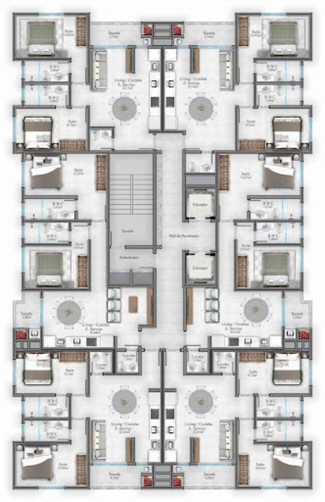 Apartamento, 2 quartos, 64 m² - Foto 1