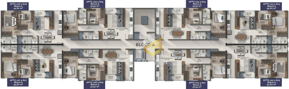 Apartamento, 2 quartos, 54 m² - Foto 8