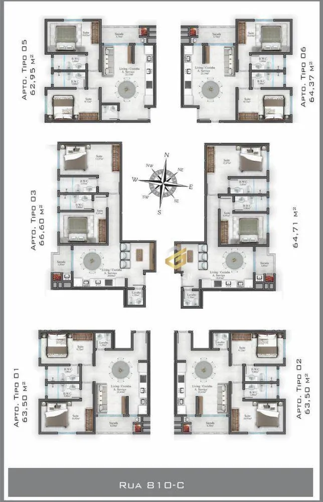 Apartamento, 2 quartos, 63 m² - Foto 4