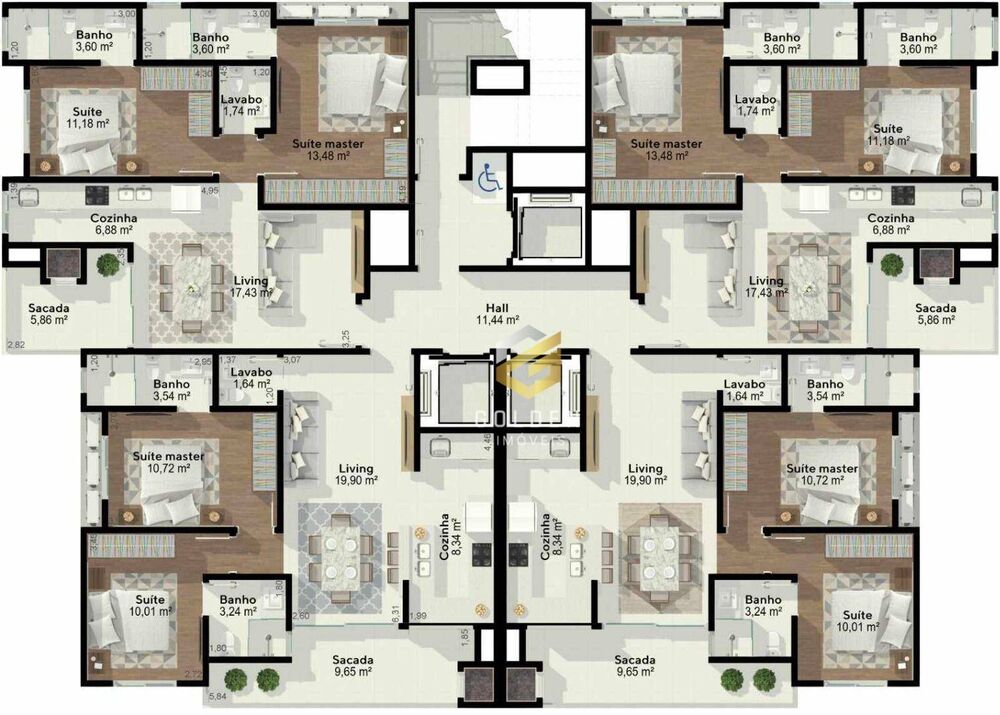 Apartamento, 2 quartos, 72 m² - Foto 4