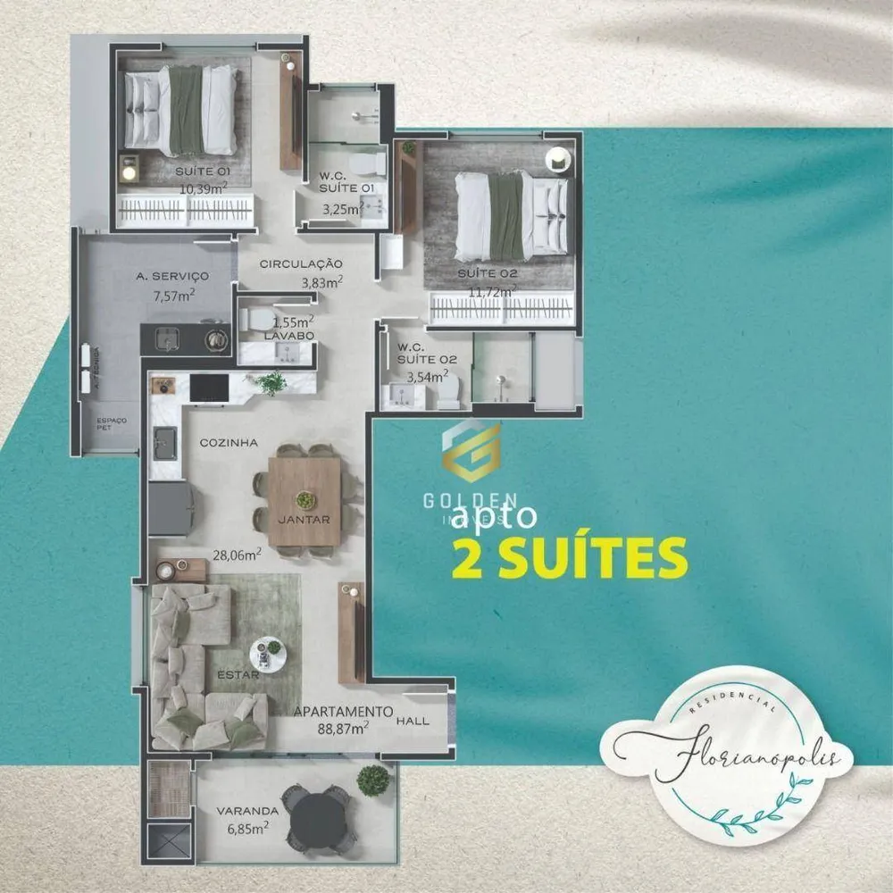 Apartamento, 2 quartos, 88 m² - Foto 11