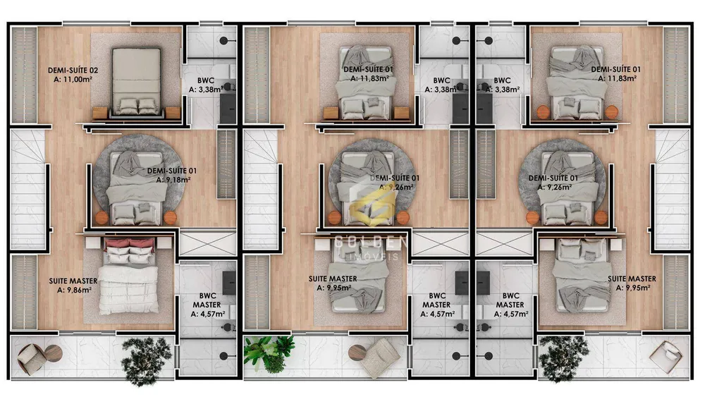 Casa, 3 quartos, 100 m² - Foto 3