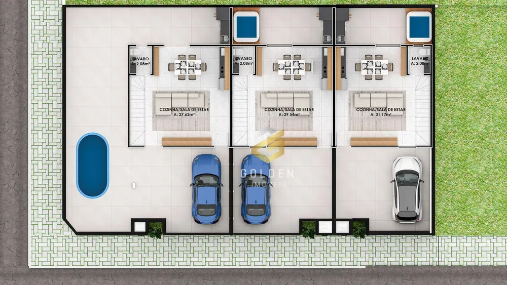 Casa, 3 quartos, 100 m² - Foto 2