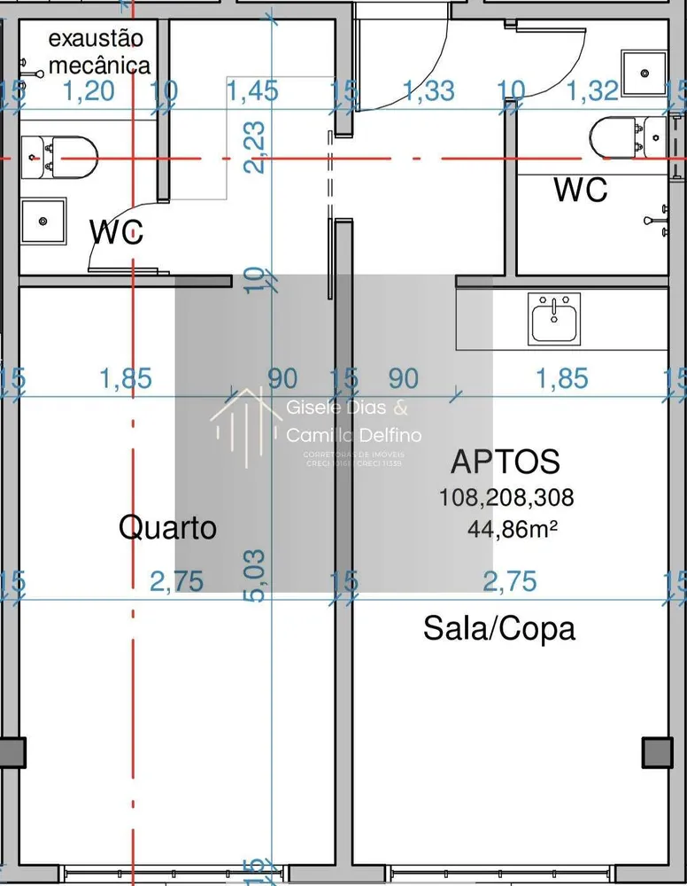 Apartamento, 1 quarto, 44 m² - Foto 12