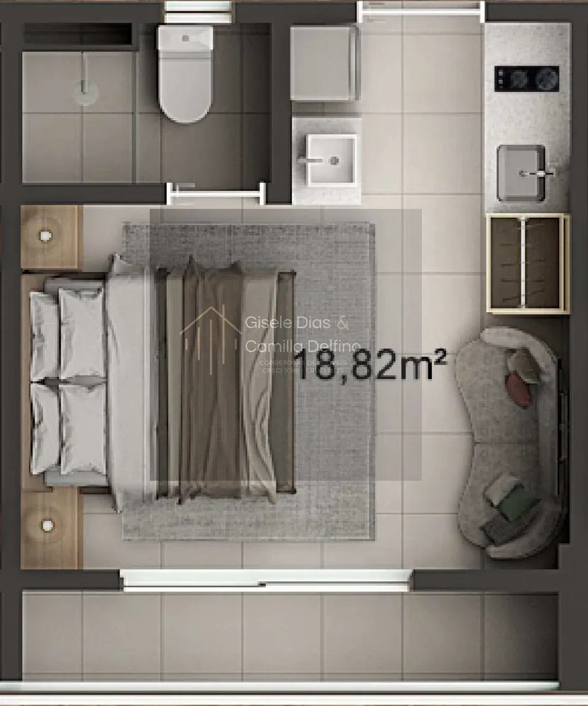 Flat/Apart Hotel, 1 quarto, 19 m² - Foto 10