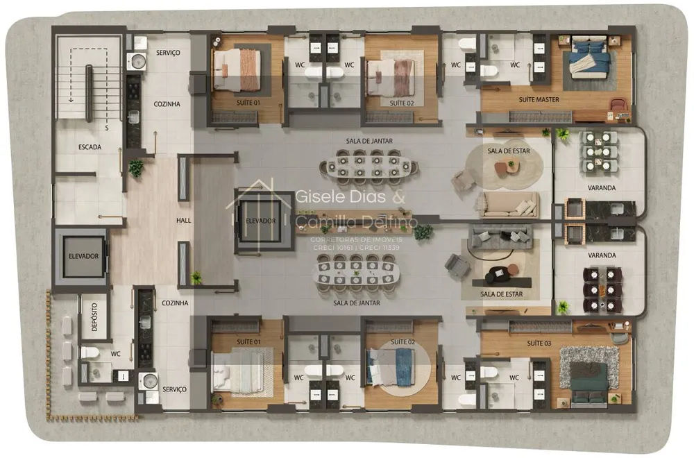 Apartamento, 3 quartos, 129 m² - Foto 12