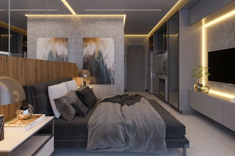 Apartamento, 1 quarto, 33 m² - Foto 2