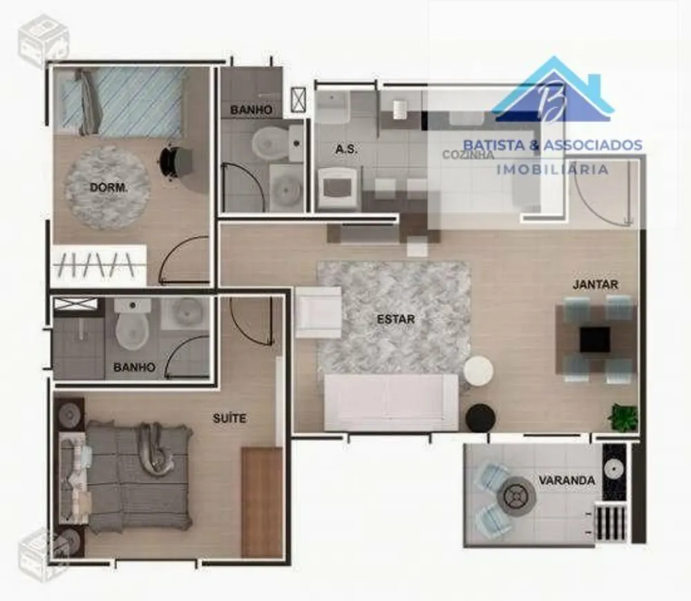 Apartamento, 2 quartos, 57 m² - Foto 8
