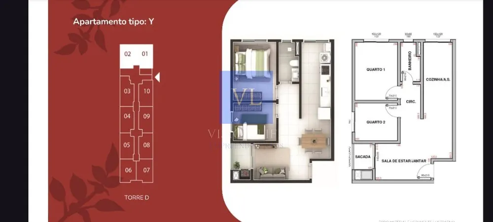 Apartamento, 2 quartos, 49 m² - Foto 12