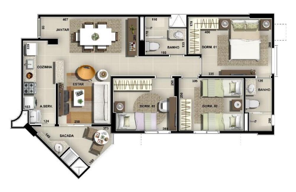 Apartamento, 3 quartos, 71 m² - Foto 11
