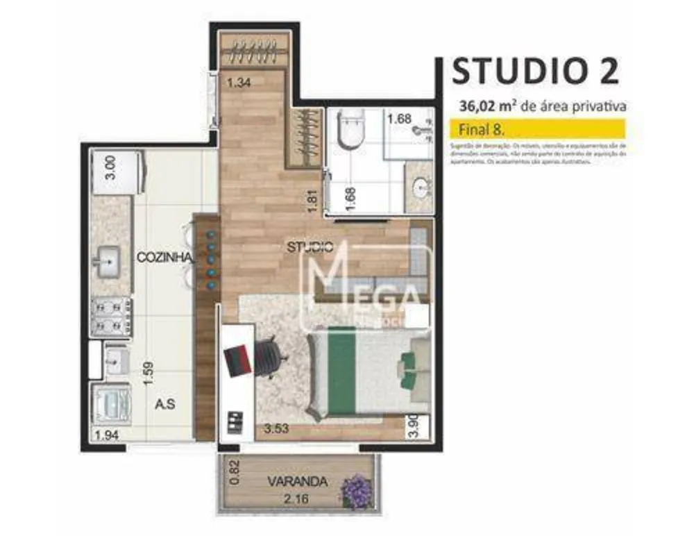 Apartamento, 2 quartos, 73 m² - Foto 14