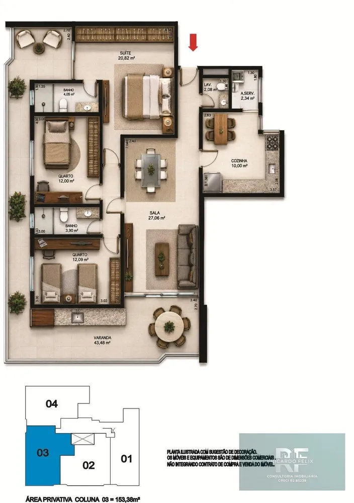Apartamento, 3 quartos, 135 m² - Foto 6