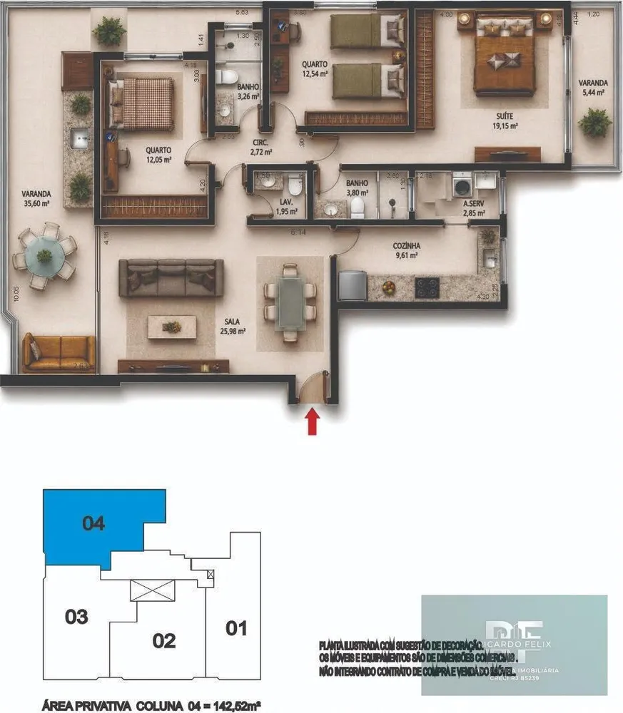 Apartamento, 3 quartos, 135 m² - Foto 10