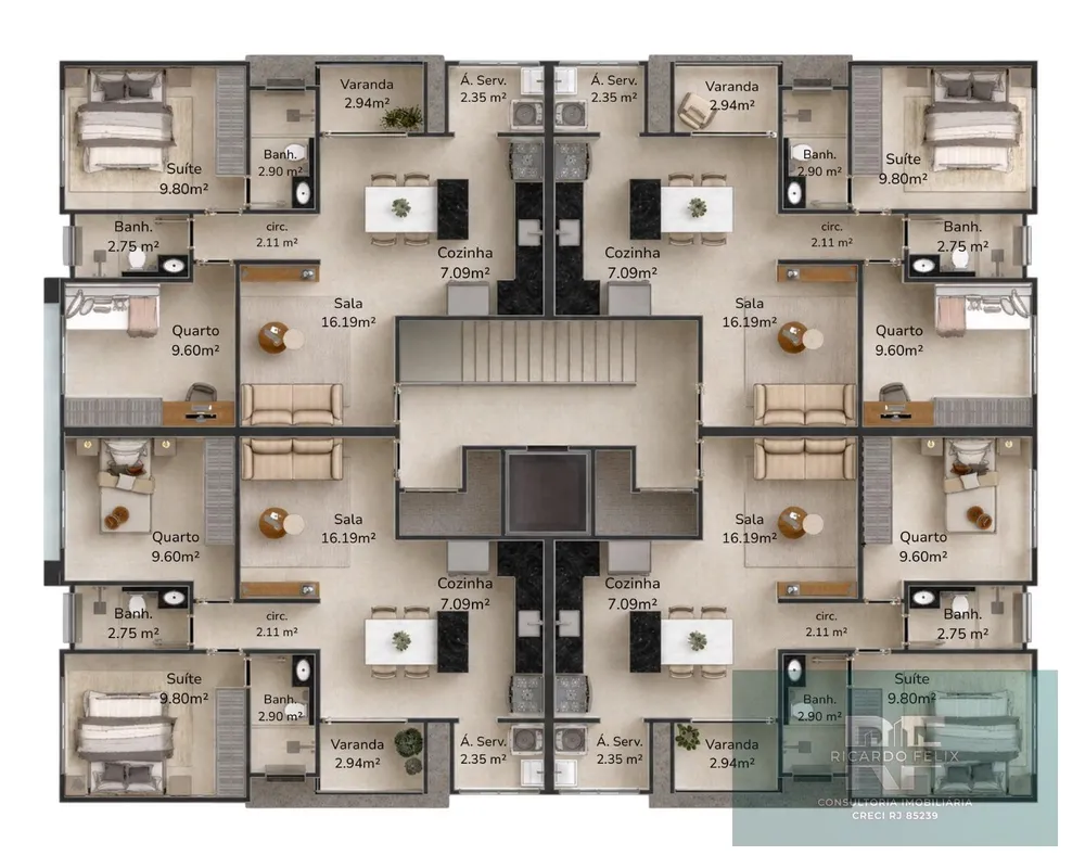 Apartamento, 2 quartos, 62 m² - Foto 18