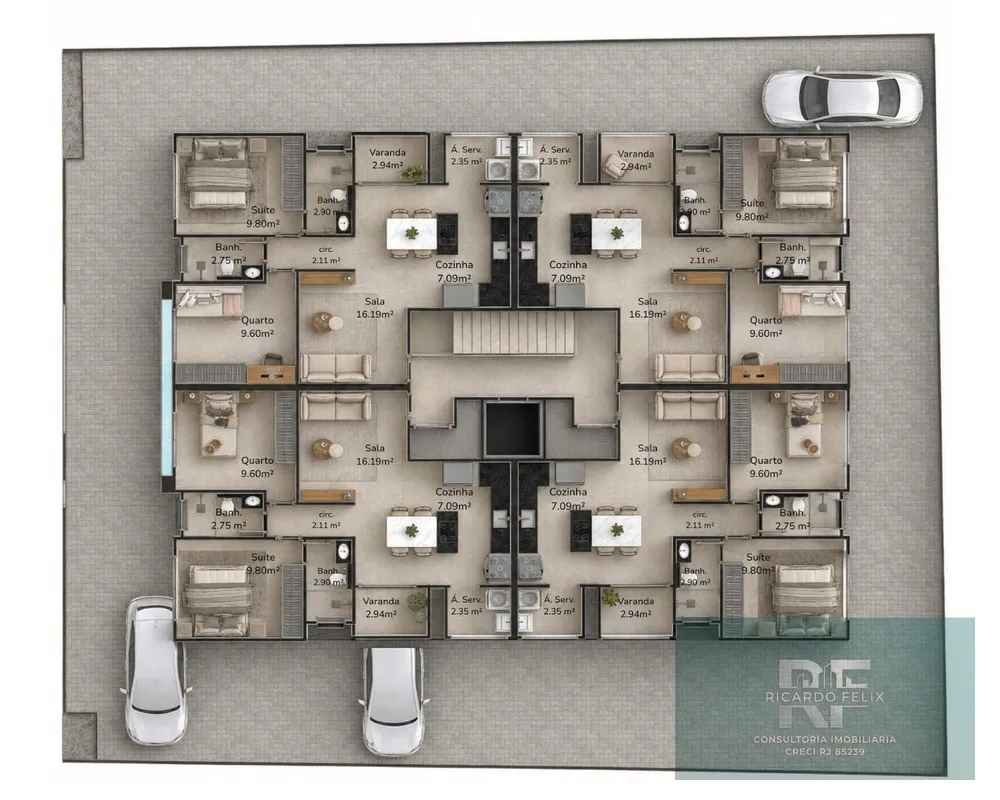 Apartamento, 2 quartos, 62 m² - Foto 10