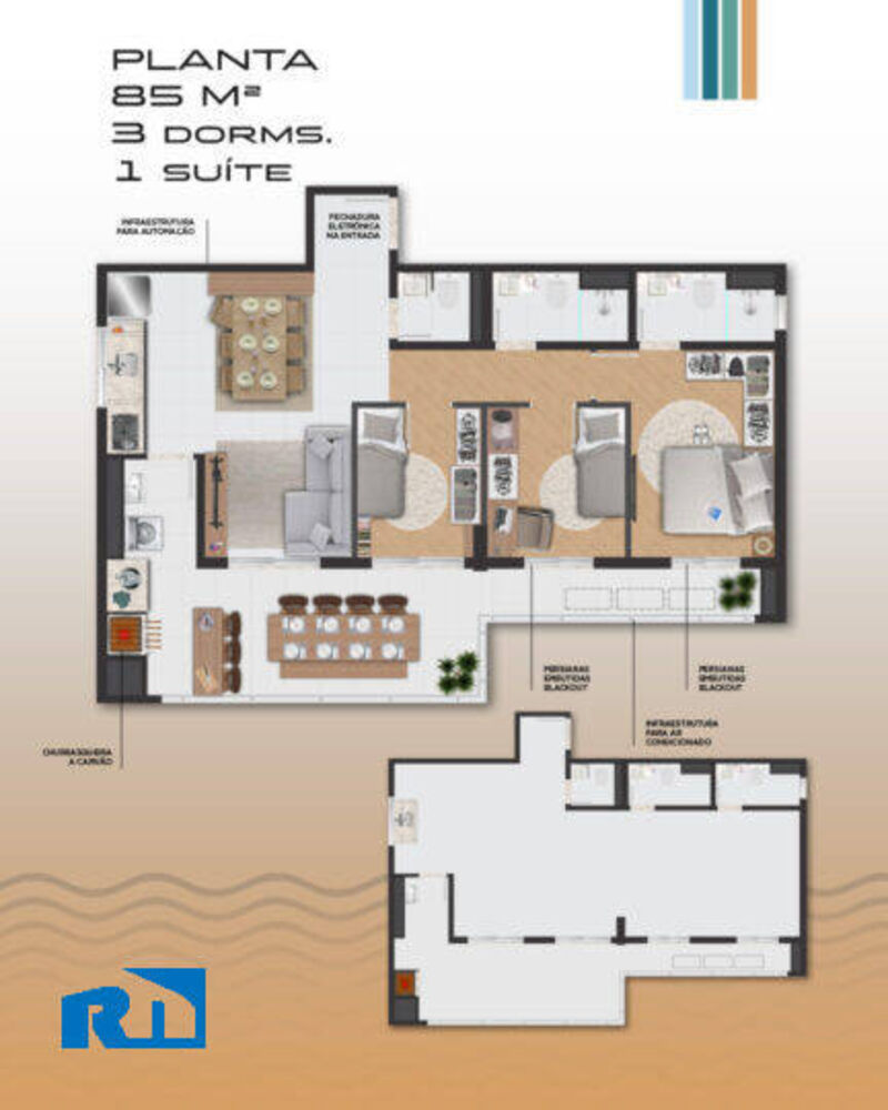 Apartamento, 1 quarto, 41 m² - Foto 3