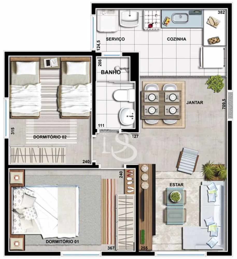 Apartamento, 2 quartos, 46 m² - Foto 10