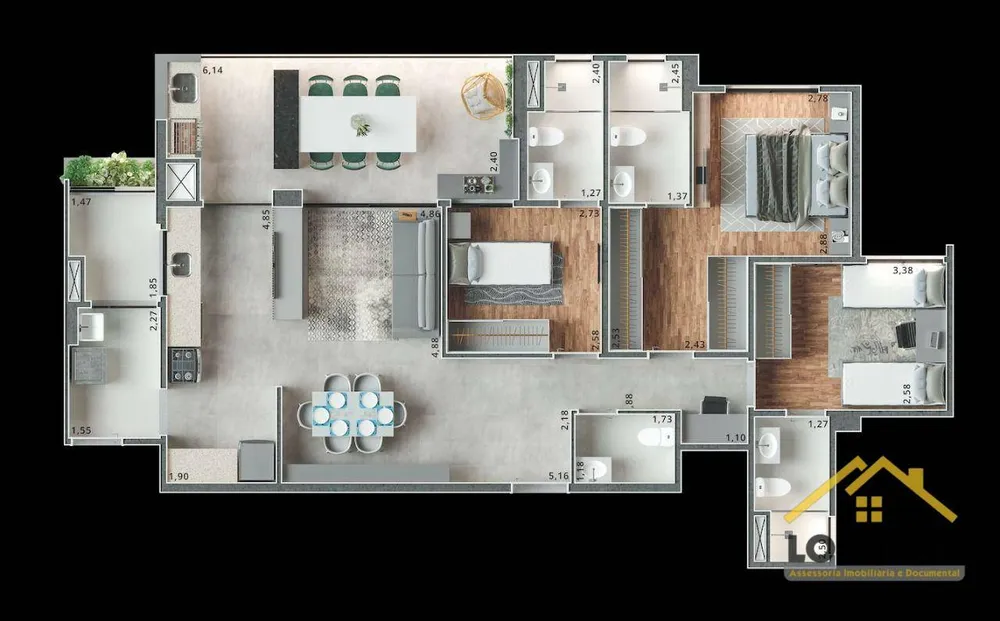 Apartamento, 3 quartos, 108 m² - Foto 9