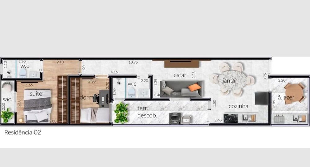 Apartamento, 2 quartos, 55 m² - Foto 4