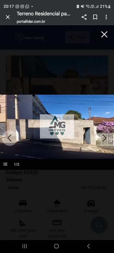 Terreno, 856 m² - Foto 1