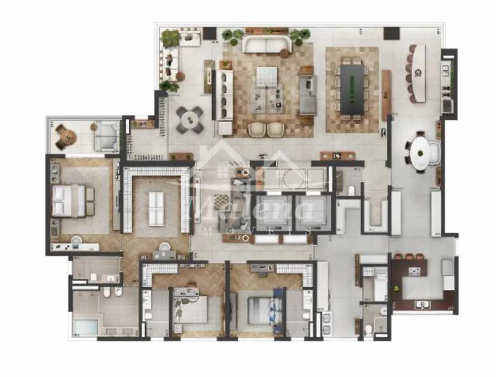 Apartamento, 4 quartos, 410 m² - Foto 3